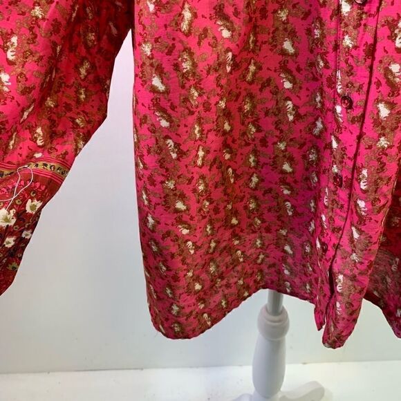 Joie NWT Floral Peasant Long Sleeve Blouse Size XL - Picture 7 of 11